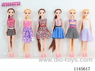 11.5’ 30cm 11 jointed solid 3D real eye Barbie mixed bag