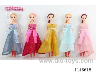 11.5’ 30cm 11 jointed solid 3D Barbie + Hair Accessories Assortment