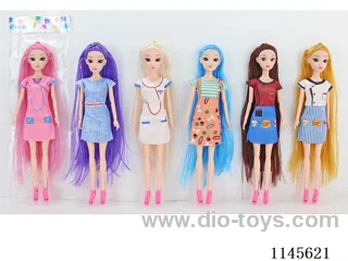 11.5’ 30cm 11 jointed solid 3D real eye Barbie assorted mix