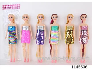 11.5’ 30cm 9 jointed solid colourful eye Barbie assortment