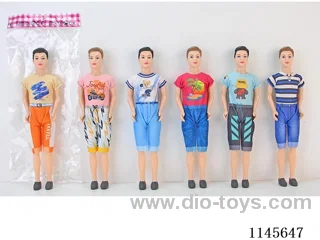 11.5’ 30cm 3 jointed solid body with coloured print eyes for men dolls mix and match