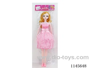 22’ 54cm 21 jointed solid Barbie with live eyes