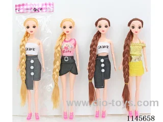 11.5’ 30cm 11 jointed solid 3D Barbie with real eyes mixed bag