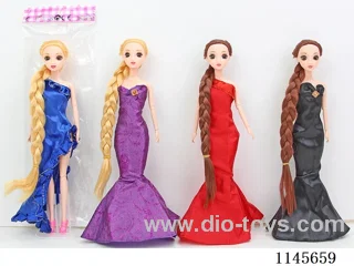 11.5’ 30cm 11 jointed solid 3D Barbie with real eyes mixed bag