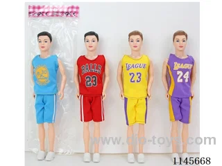11.5’ 30cm 3 jointed solid coloured eye Barbie for men assortment