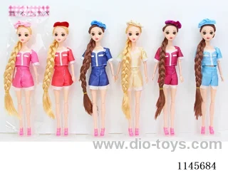 11.5’ 30cm 11 jointed solid 3D real eye Barbie + Hat Variety Pack