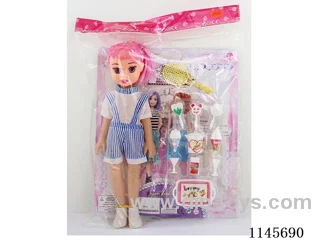 New 14 inch female baby empty body with ice cream accessories (doll 33cm)