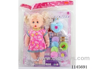 12 inch milk baby empty body with carry bag and cutlery (doll 28cm)