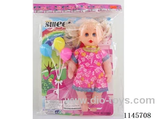 12 inch girl doll empty body with balloon (doll 28cm)