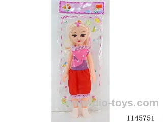 14″33cm Empty body 5 jointed lace dress doll