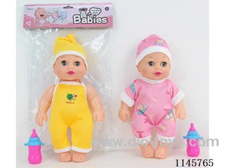 10 inch 24cm 5 jointed hollow body doll + bottle + IC (AG13*2) two mixed packs