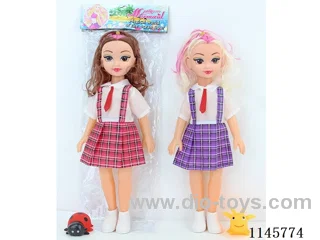 14’ 33cm 5 jointed hollow body doll + BB whistle animal two mixes