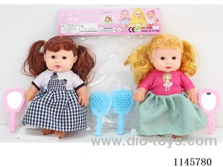 8 inch 18cm 5 jointed hollow body doll + comb mirror two mixes