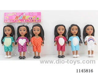 6’ 16cm 5 jointed solid body dolls three miniature dolls two mixes