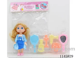 6’ 15cm 5 jointed solid doll + accessories