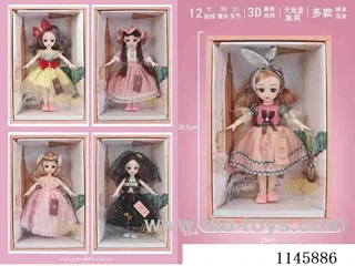 12’ 30cm 21 jointed solid dolls mixed bag