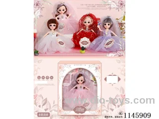 6’ 16cm 23 jointed solid doll with veil mix & match