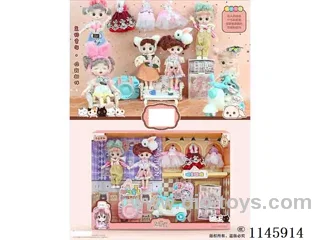 6’ 16cm 23 jointed solid doll + motorbike + clothes + stickers + camera mixed varieties