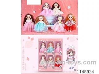 6’ 16cm 23 jointed dolls in presentation box 6 pcs.