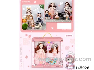 12/6’ 30/16cm 23 jointed dolls + mirror comb + flower flower many mixes