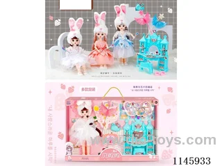 12 inch 30 cm 21 jointed solid doll + dressing table + shoes + camera + magic wand + decorations a variety of mix and match