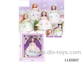 12’ 30cm 21 jointed solid doll + hair accessories mix & match