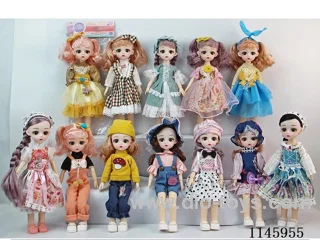 12’ 30cm 21 jointed solid doll mix and match