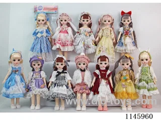 12’ 30cm 21 jointed solid doll mixed bag