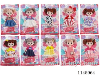 6’ 16cm 21 jointed solid dolls mixed bag