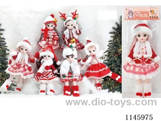 12’ 30cm 21 jointed solid doll with cotton shoes mix and match
