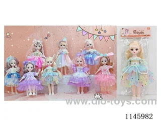 12’ 30cm 21 jointed solid dolls mixed bag