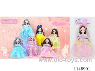 12’ 30cm 21 jointed solid doll assorted