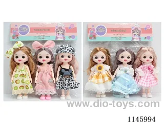 6’ 16cm 13 jointed solid doll 3PCS two mixes