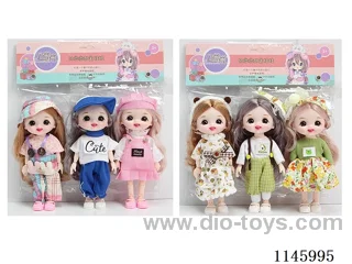 6’ 16cm 13 jointed solid doll 3PCS two mixes