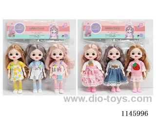 6’ 16cm 13 jointed solid doll 3PCS two mixes