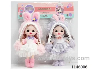 6’ 16cm 13 jointed solid doll 2pcs