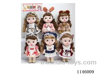 12 inch 28cm 5 jointed vinyl body doll various mixes