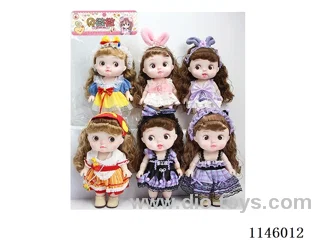 12’ 28cm 5 jointed vinyl body dolls mix and match
