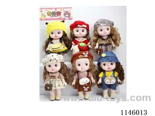 12’ 28cm 5 jointed vinyl body dolls mix and match