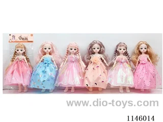 12’ 30cm 21 jointed solid body dolls Assortment