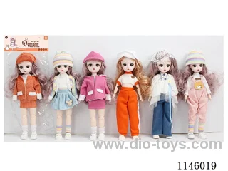12’ 30cm 21 jointed solid doll mix and match