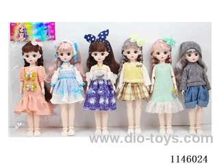 12’ 30cm 21 jointed solid doll variety mix