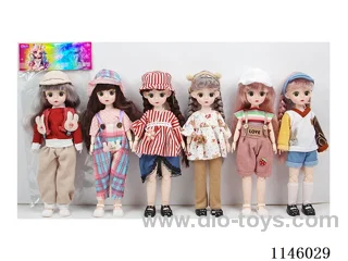 12’ 30cm 21 jointed solid doll mix and match