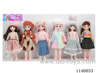 12’ 30cm 21 jointed solid doll mix and match