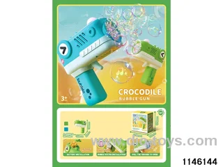 Sound and light music bubble gun