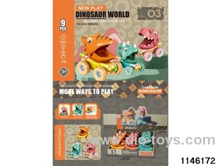 Pressing the Dinosaur Car