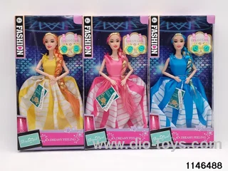 11.5 inch 9 jointed doll set