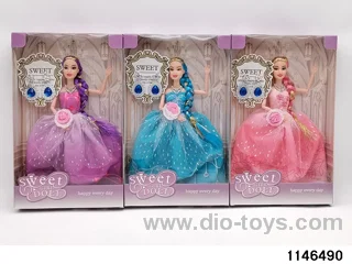 11.5 inch 9 jointed doll set