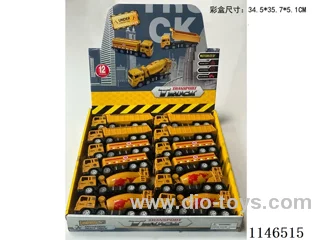 Inertia Engineering Vehicle(12pcs in a box/3mixed) with actions