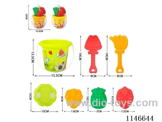 Beach Bucket (Printed Fruit) Set 7pcs